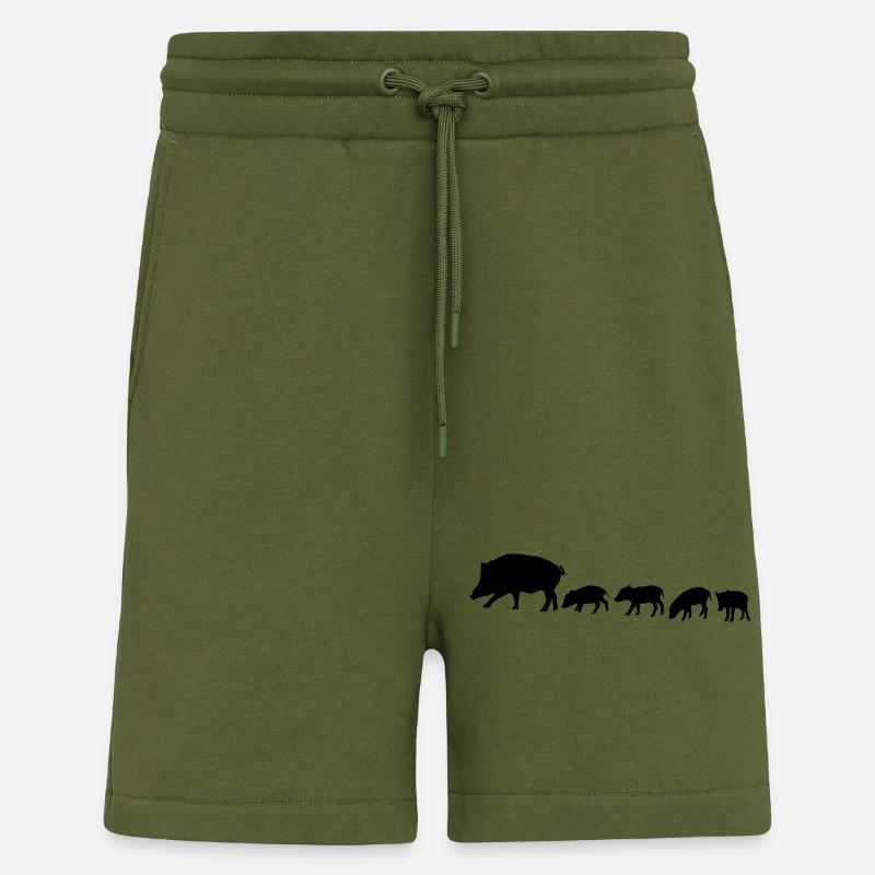 Wildschweinrotte - Shorts - made by SPREAD - MOSS GREEN