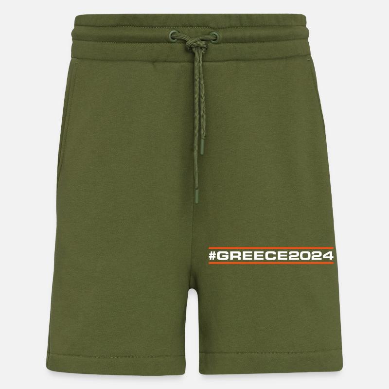Grèce 2024 - Short bio décontracté fabriqué en UE - MOSS GREEN