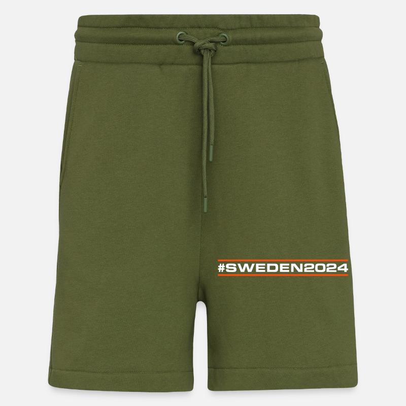 Suède 2024 - Short bio décontracté fabriqué en UE - MOSS GREEN