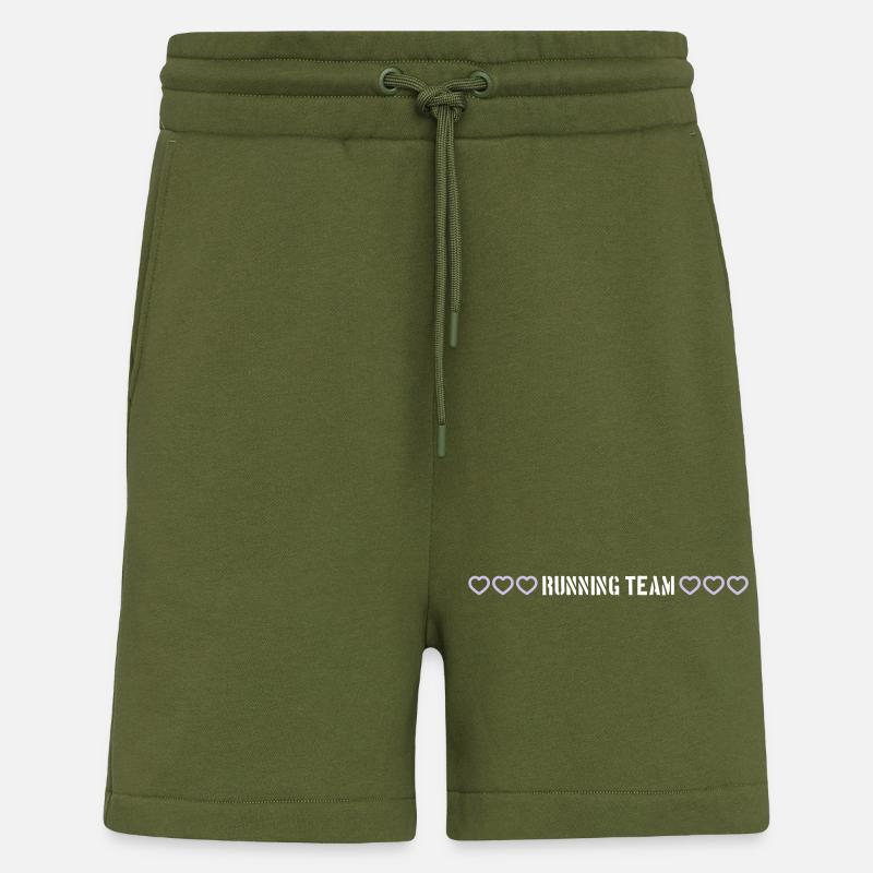 Running Team herzchen - Shorts - made by SPREAD - MOSS GREEN