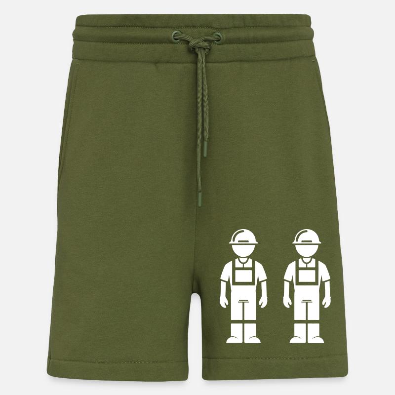 Construction Worker Team - Shorts - made by SPREAD - MOSS GREEN