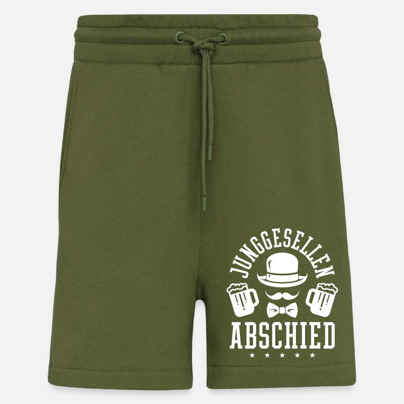 Junggesellenabschied Jga Bräutigam - Shorts - made by SPREAD - MOSS GREEN
