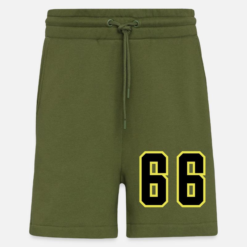 66 Zahl Trikot - Shorts - made by SPREAD - MOSS GREEN