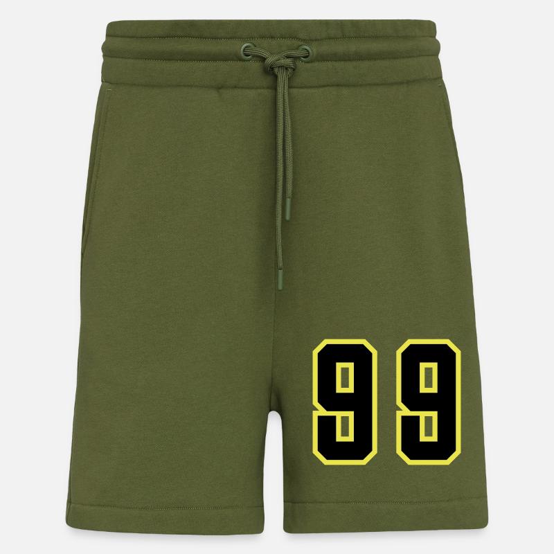 99 Number Leotard - Shorts - made by SPREAD - MOSS GREEN