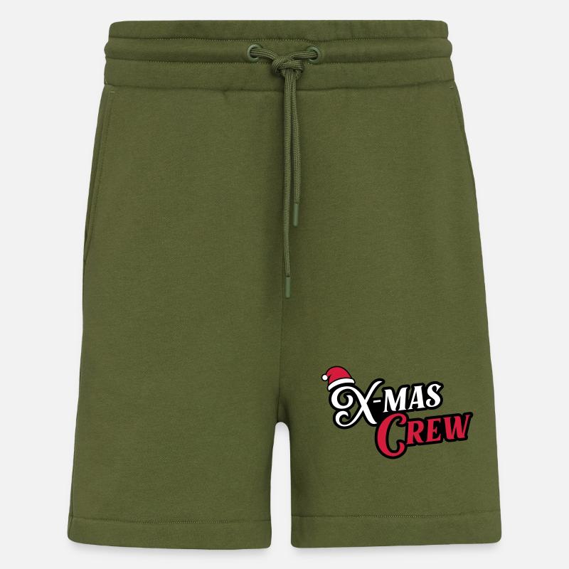 X-Mas Crew Christmas - Shorts - made by SPREAD - MOSS GREEN