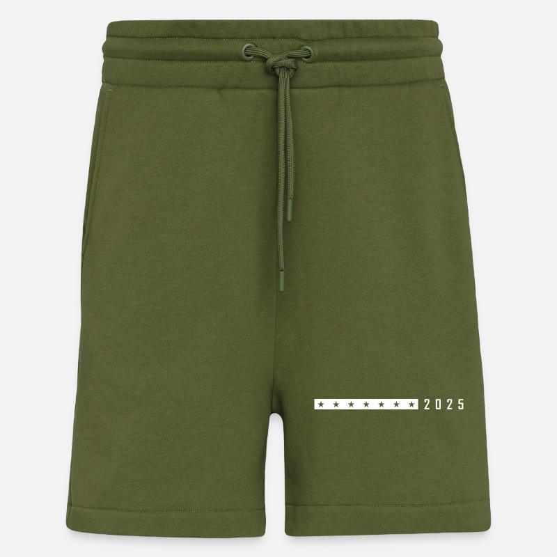 Élément de symbole 2025 - Short bio décontracté fabriqué en UE - MOSS GREEN
