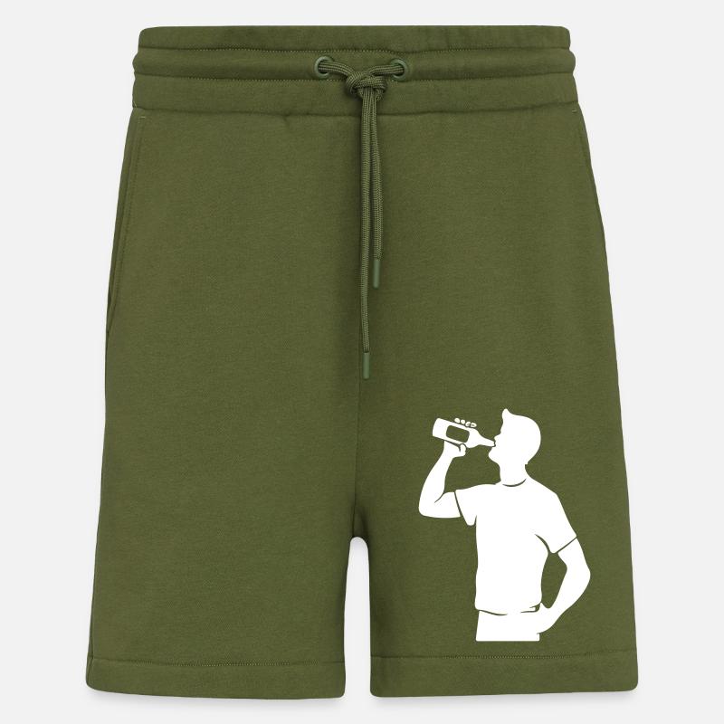 Soirée arrosée - Short bio décontracté fabriqué en UE - MOSS GREEN