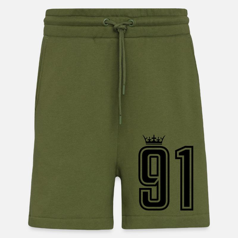 91 krone - Shorts - made by SPREAD - MOSS GREEN