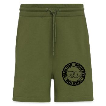 Dream Team Stamps - Shorts - made by SPREAD - MOSS GREEN - Front