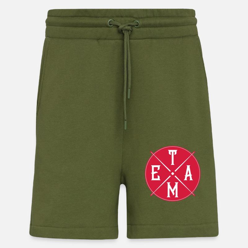Cercle d’équipe - Short bio décontracté fabriqué en UE - MOSS GREEN
