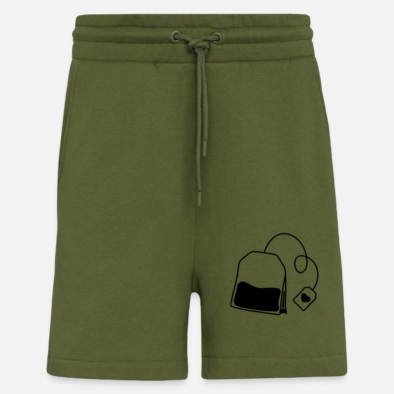clipart teebeutel tee - Shorts - made by SPREAD - MOSS GREEN