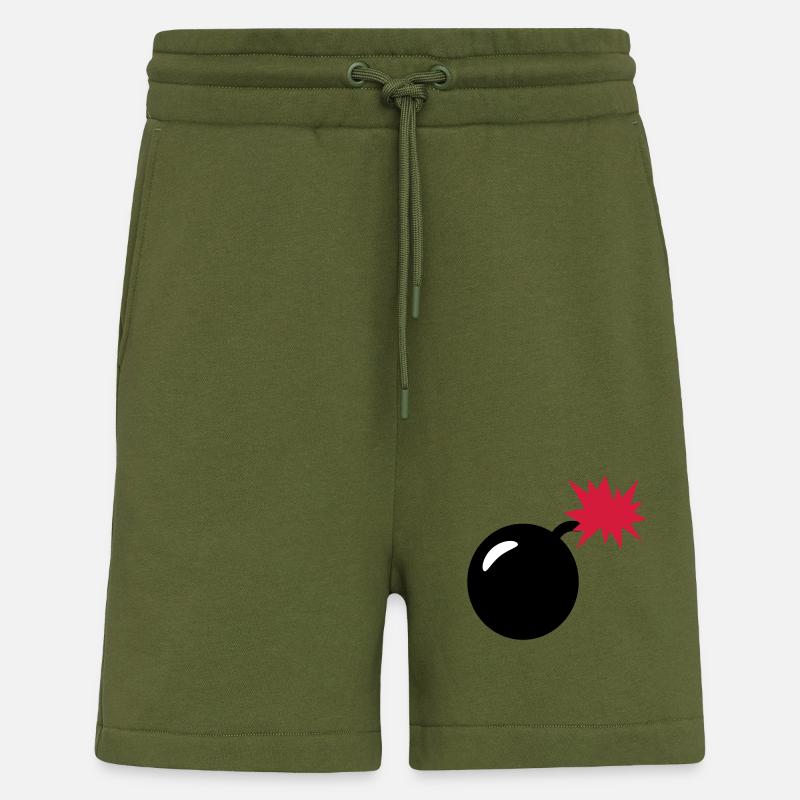 Bombe - Short bio décontracté fabriqué en UE - MOSS GREEN
