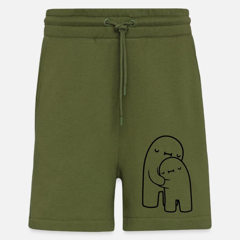 Conception étreignant - Short bio décontracté fabriqué en UE - MOSS GREEN