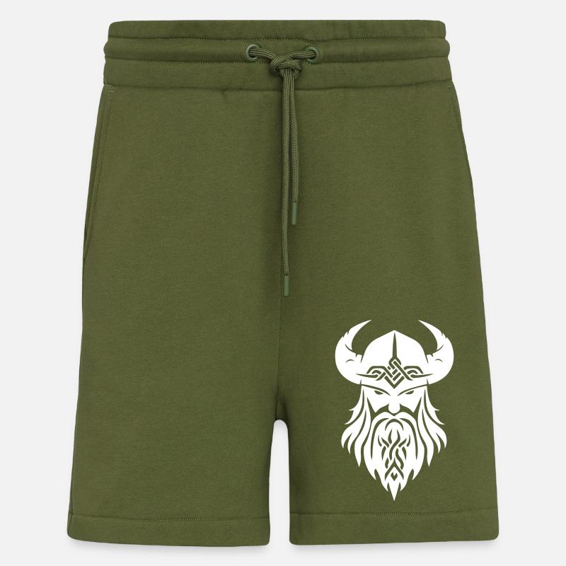 Wikinger Kopf - Shorts - made by SPREAD - MOSS GREEN
