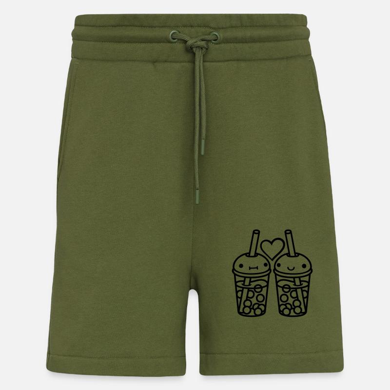 2 Team Bubble Tea - Shorts - made by SPREAD - MOSS GREEN