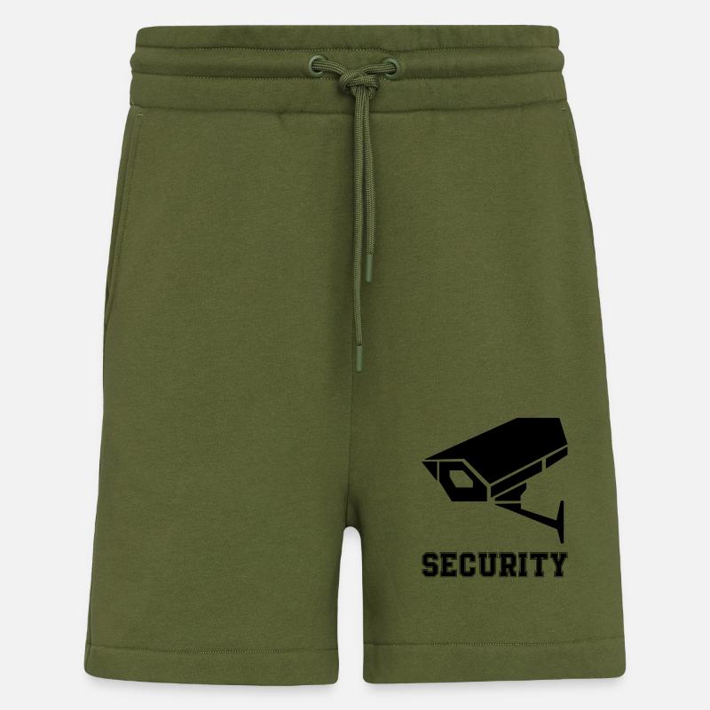 Caméra de surveillance - Short bio décontracté fabriqué en UE - MOSS GREEN