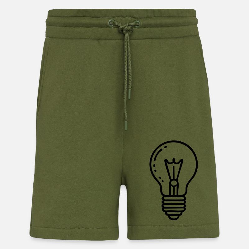 Glühbirne Idee - Shorts - made by SPREAD - MOSS GREEN