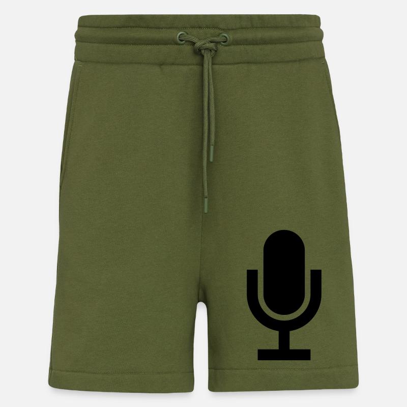 Mikrofon Icon Clipart - Shorts - made by SPREAD - MOSS GREEN