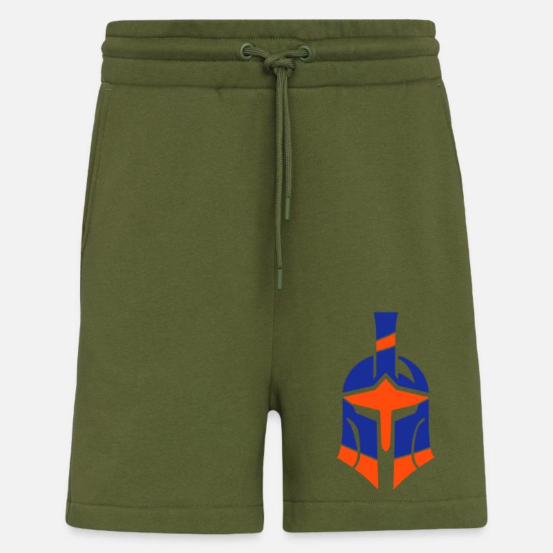 Spartan Helmet Logo Gladiator - Shorts - made by SPREAD - MOSS GREEN