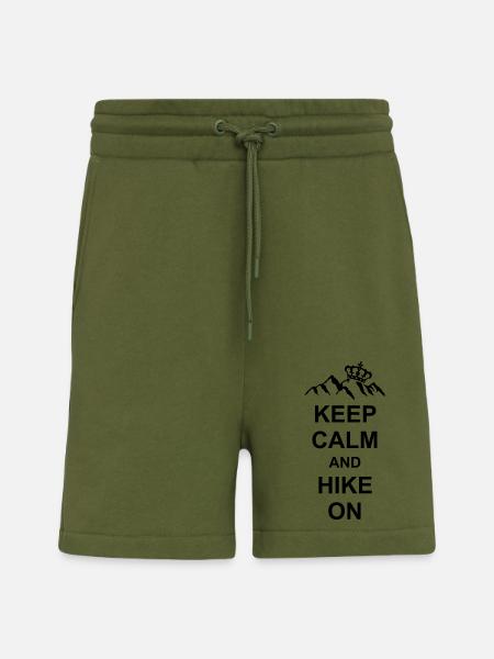 Keep calm and hike - Shorts - made by SPREAD - MOSS GREEN