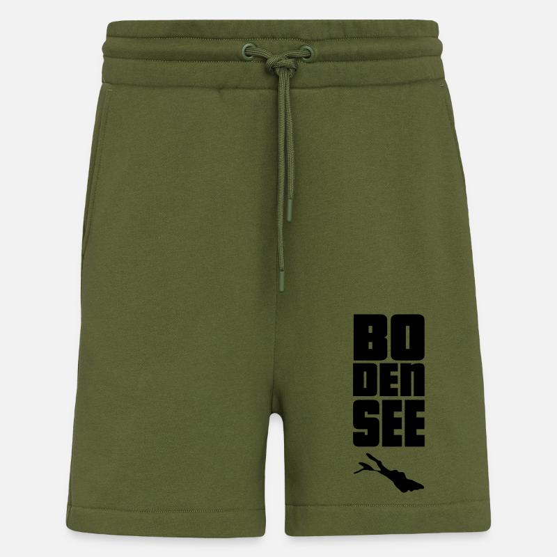Lac de Constance - Short bio décontracté fabriqué en UE - MOSS GREEN
