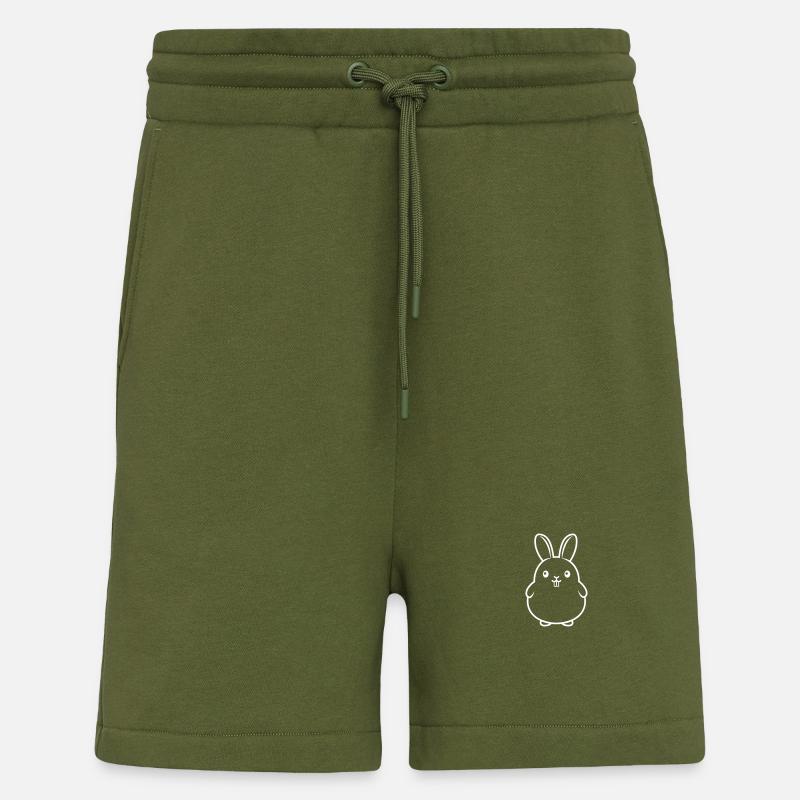 Witziger Hase - Shorts - made by SPREAD - MOSS GREEN