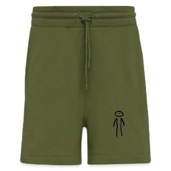 homme debout - Short bio décontracté fabriqué en UE - MOSS GREEN - Devant