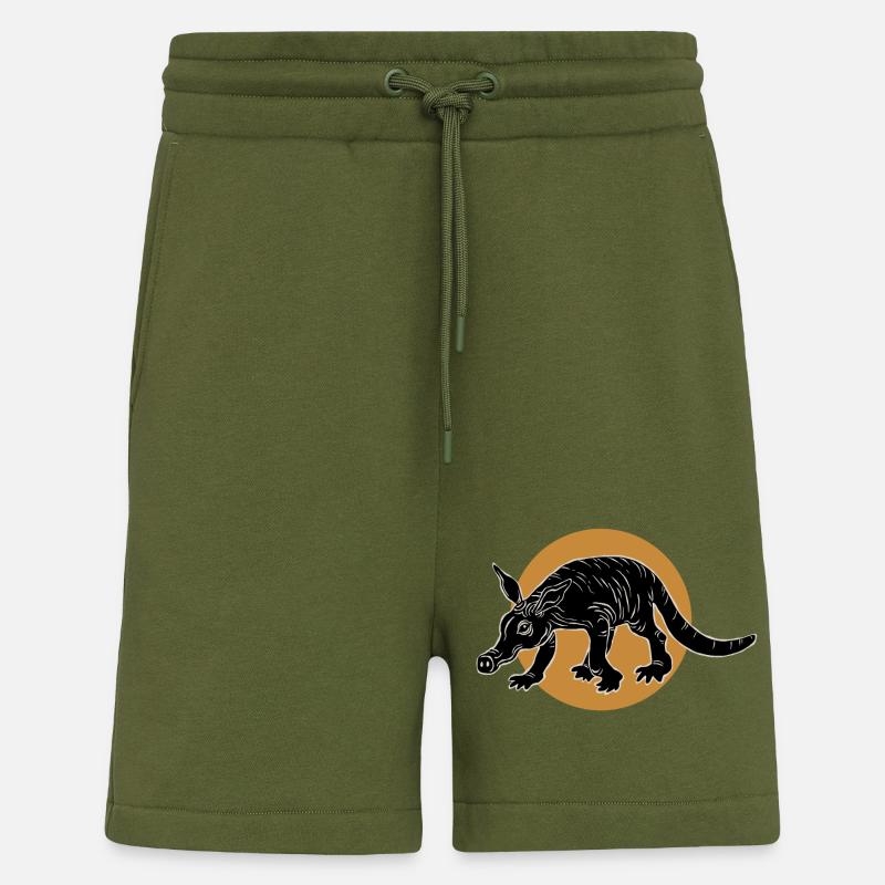 Oryctérope - Short bio décontracté fabriqué en UE - MOSS GREEN