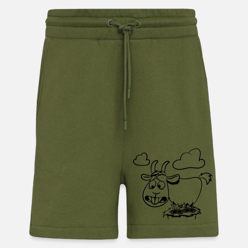 Ziege klettern berg - Shorts - made by SPREAD - MOSS GREEN