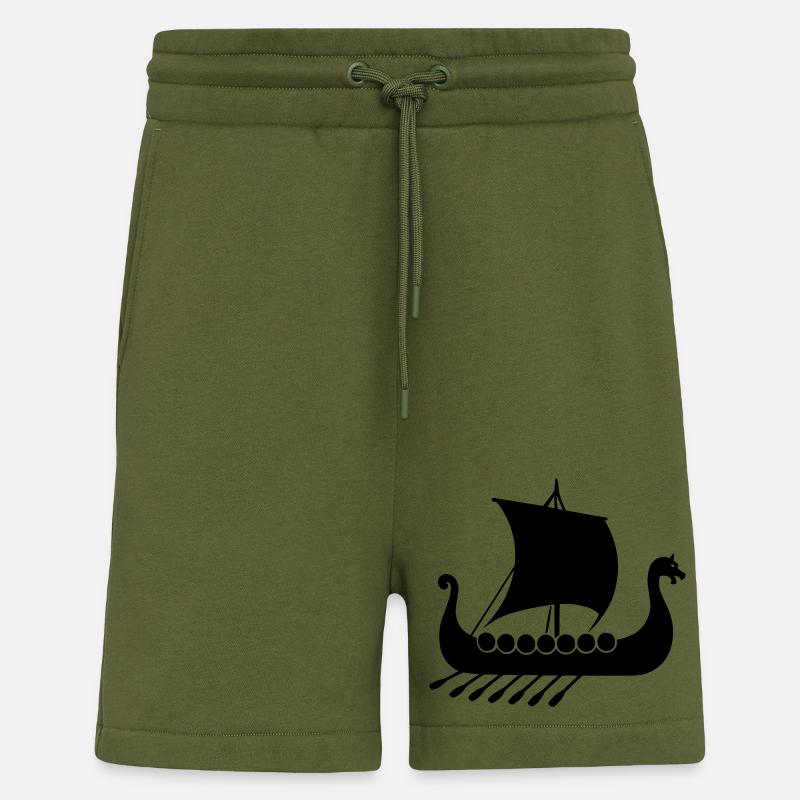 wikinger schiff - Shorts - made by SPREAD - MOSS GREEN