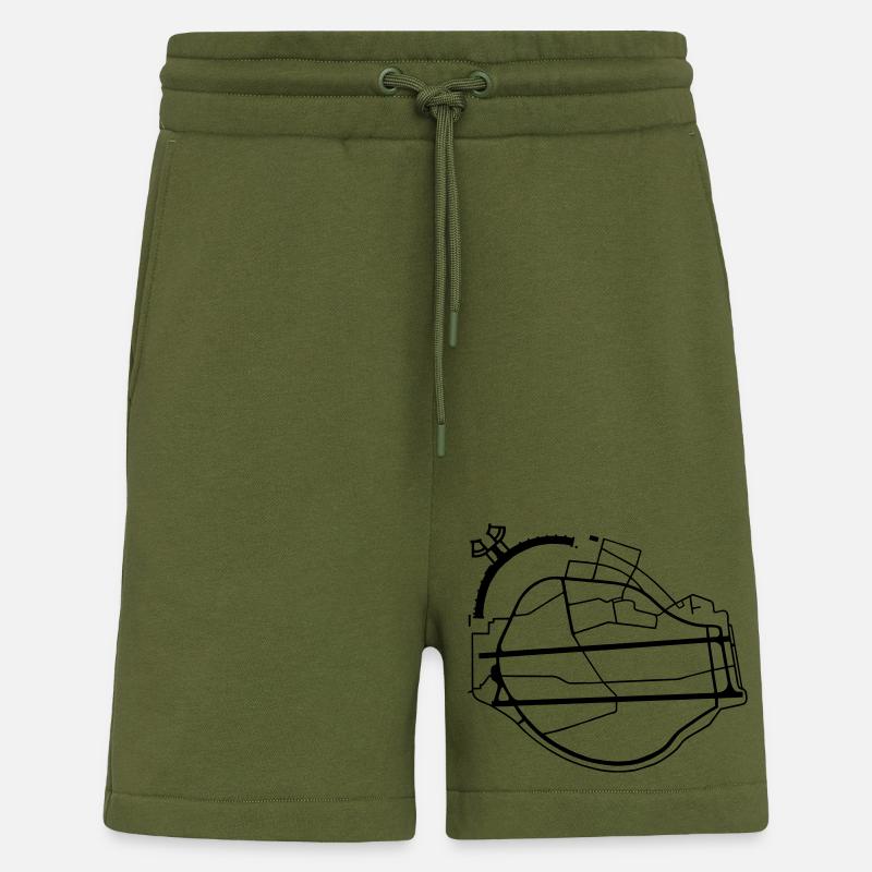 Tempelhofer Feld Berlin - Shorts - made by SPREAD - MOSS GREEN