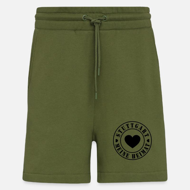 Meine Heimat Stuttgart - Shorts - made by SPREAD - MOSS GREEN