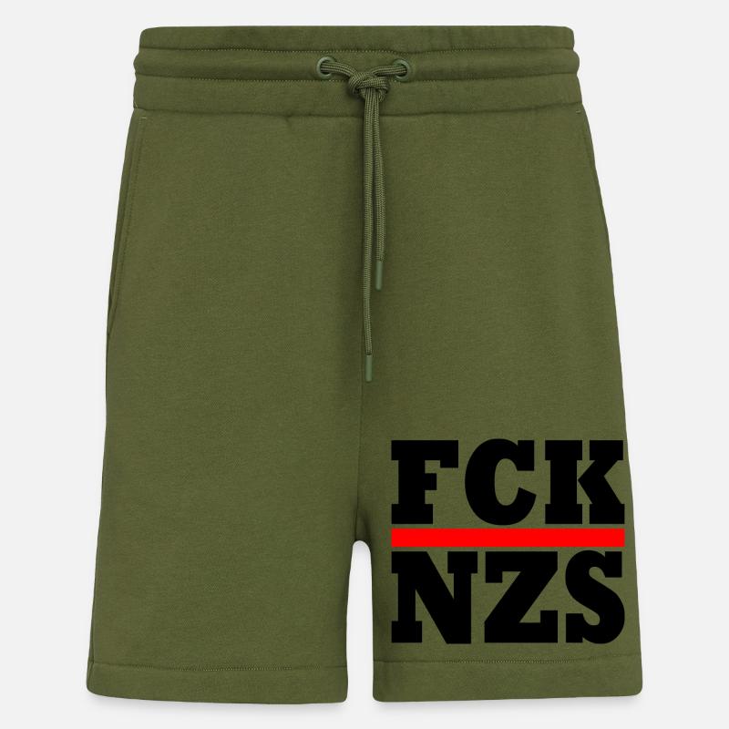 FCK NZS - Short bio décontracté fabriqué en UE - MOSS GREEN