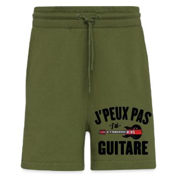 Je Peux Pas J'ai Guitare Cadeau Guitariste - Short bio décontracté fabriqué en UE - MOSS GREEN - Devant