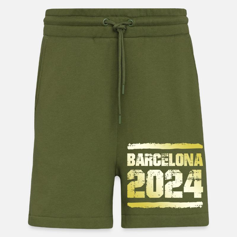 Barcelone 2024 Médaille d’or - Short bio décontracté fabriqué en UE - MOSS GREEN