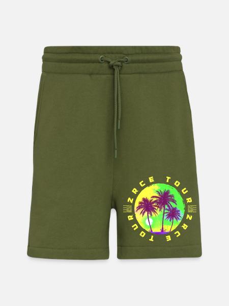 Zrce Tour Palm Tree Holidays - Shorts - made by SPREAD - MOSS GREEN