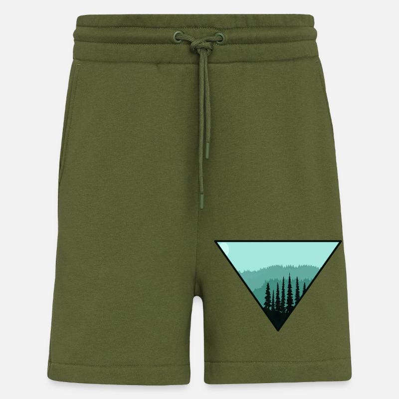 Baum Wald Dreieck Geschenk - Shorts - made by SPREAD - MOSS GREEN