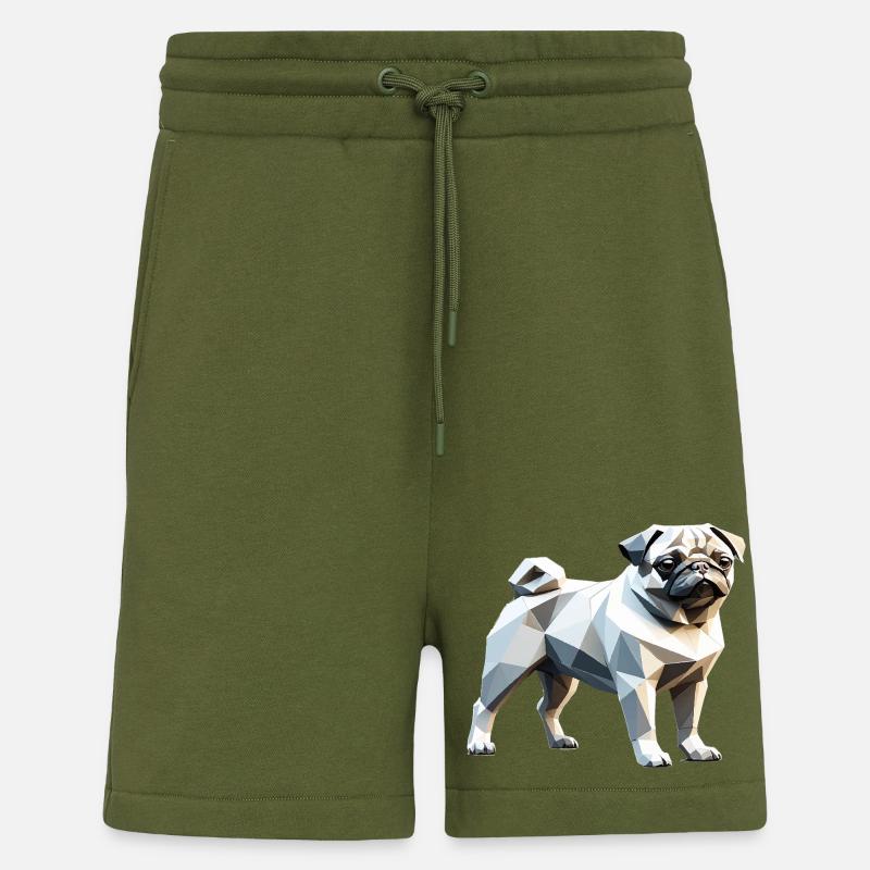 Carlin - Pet Design - Short bio décontracté fabriqué en UE - MOSS GREEN