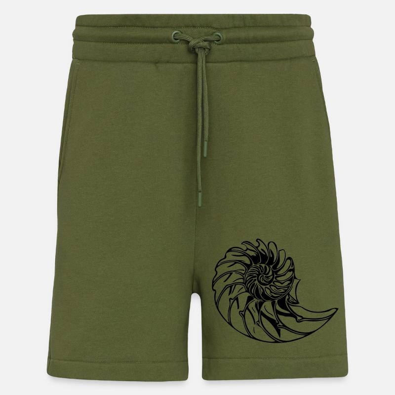 Coque élégante - Short bio décontracté fabriqué en UE - MOSS GREEN