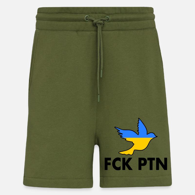 Fck ptn friedenstaube - Shorts - made by SPREAD - MOSS GREEN