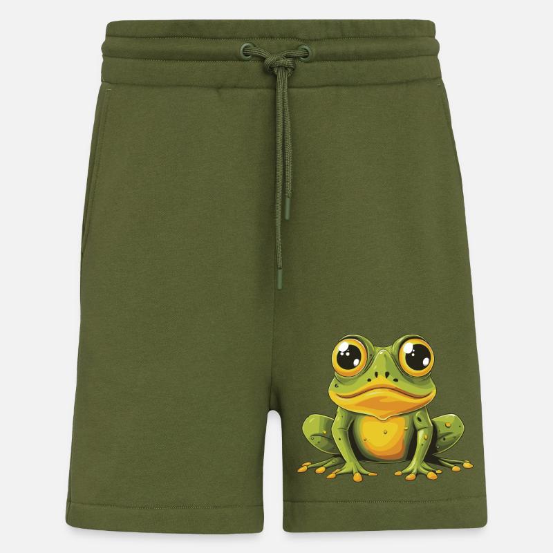 Frosch Tier - Shorts - made by SPREAD - MOSS GREEN