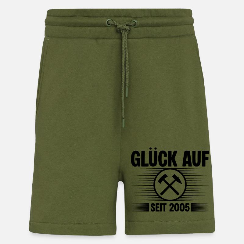 Glueck auf seit 2005 - Shorts - made by SPREAD - MOSS GREEN