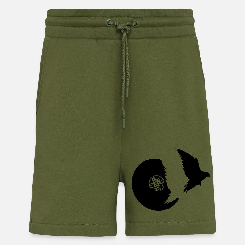 flying vinyl vogel - Shorts - made by SPREAD - MOSS GREEN