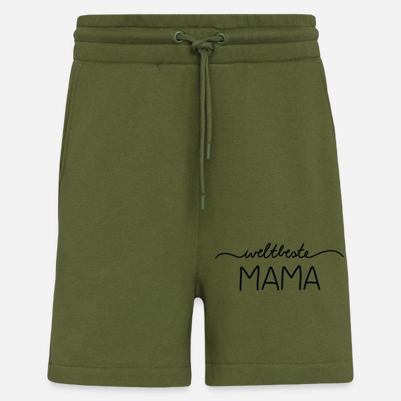 Weltbeste Mama - Shorts - made by SPREAD - MOSS GREEN