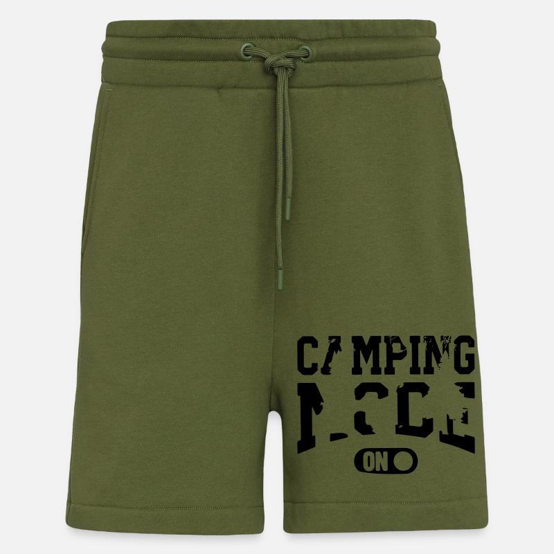 mode camping - Short bio décontracté fabriqué en UE - MOSS GREEN