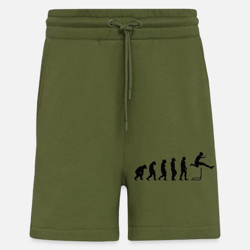 Hurdler Hurdlers Hurdles Evolution Athletics - Shorts - made by SPREAD - MOSS GREEN