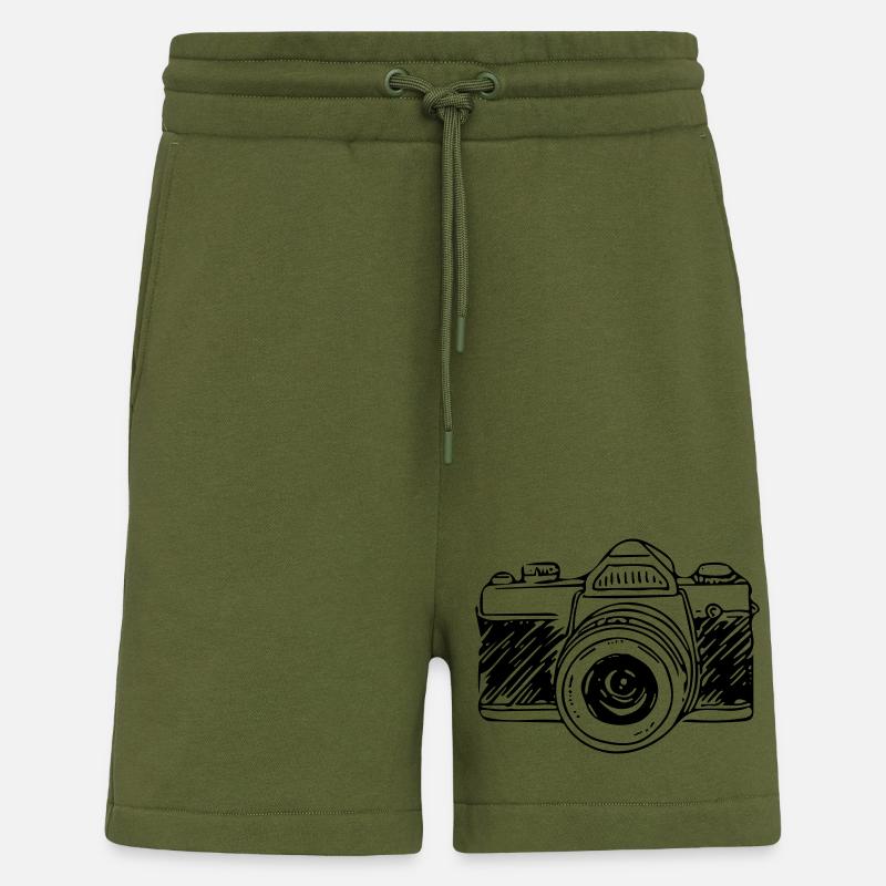 Caméra - Short bio décontracté fabriqué en UE - MOSS GREEN