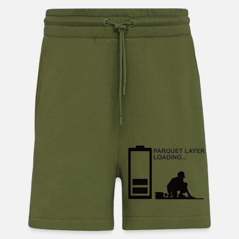 Parkettleger Bodenleger Fußbodenleger Teppichleger - Shorts - made by SPREAD - MOSS GREEN