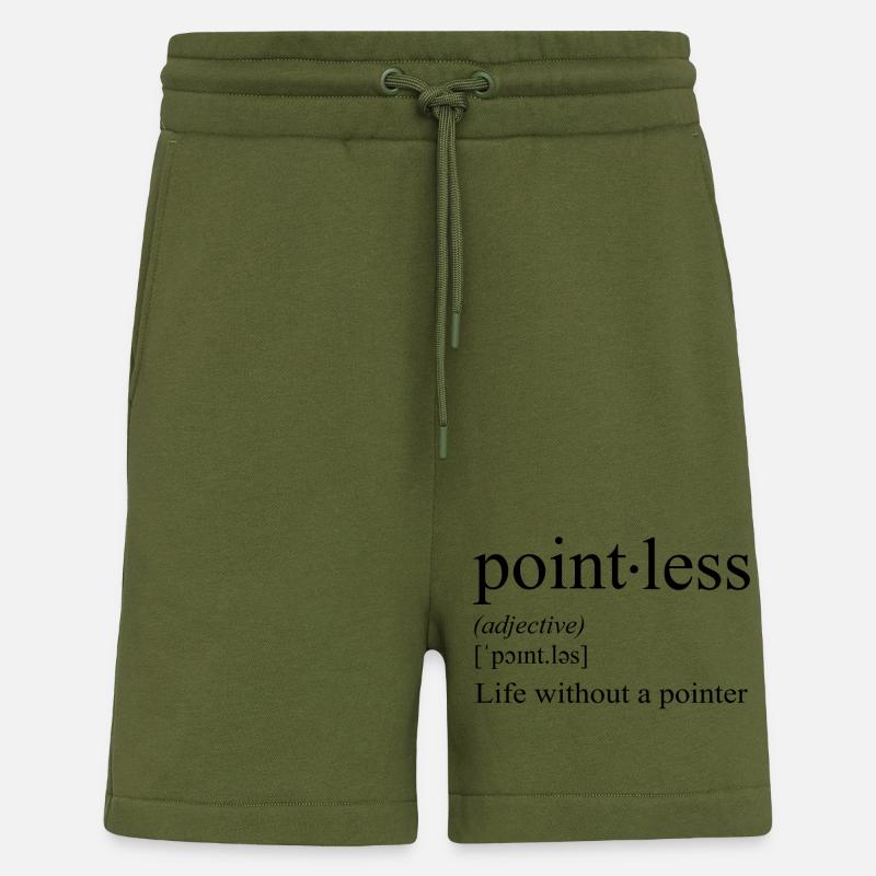 Pointless - life without a pointer - Shorts - made by SPREAD - MOSS GREEN