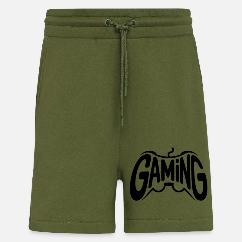 Gaming - Cool Controller Logo - Shorts - made by SPREAD - MOSS GREEN
